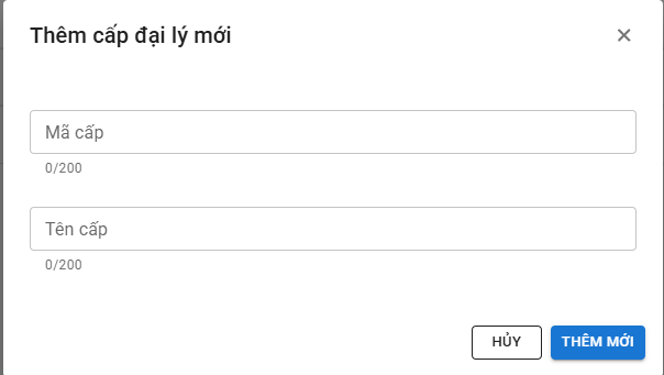 Giao diện chi tiết cấp đại lý ThinkBox